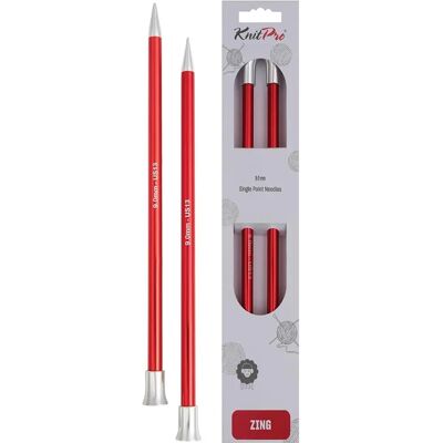 KnitPro Zing knitting needles - 35cm, 9.00mm - Knitting needles KnitPro Zing knitting needles - 35cm, 9.00mm - Knitting needles