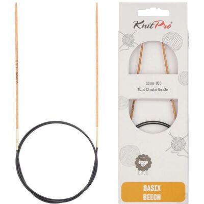 KnitPro - K35376 - Drewno bukowe - Brązowy - Drut okrągły do plecenia KnitPro - K35376 - Drewno bukowe - Brązowy - Drut okrągły do plecenia