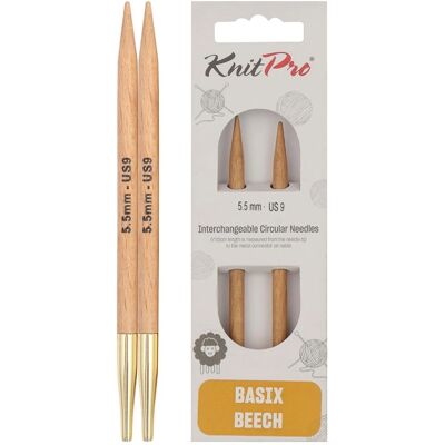KnitPro Basix Birch - Knitting Pins - Special - 8.5cm - Circular KnitPro Basix Birch - Knitting Pins - Special - 8.5cm - Circular