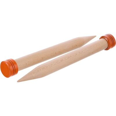 KnitPro - Jumbo Birch - 30 cm - 30 mm - Aiguilles à tricoter - Publicité KnitPro - Jumbo Birch - 30 cm - 30 mm - Aiguilles à tricoter - Publicité