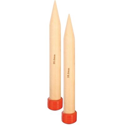 KnitPro Jumbo Birch - 40 cm - 35 mm - Aghi da maglia KnitPro Jumbo Birch - 40 cm - 35 mm - Aghi da maglia