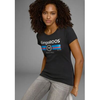 KANGAROOS 52/54 (XXL) Schwarzes T-Shirt - Casual KANGAROOS 52/54 (XXL) Schwarzes T-Shirt - Casual