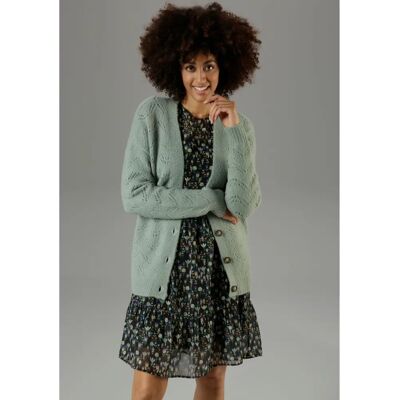 ANISTON CASUAL Grüne Jade Strickjacke - Pullover ANISTON CASUAL Grüne Jade Strickjacke - Pullover