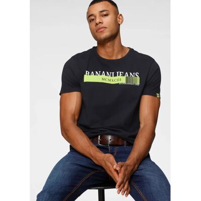BRUNO BANANI M (48/50) Schwarzes Bedrucktes Baumwoll-T-Shirt BRUNO BANANI M (48/50) Schwarzes Bedrucktes Baumwoll-T-Shirt