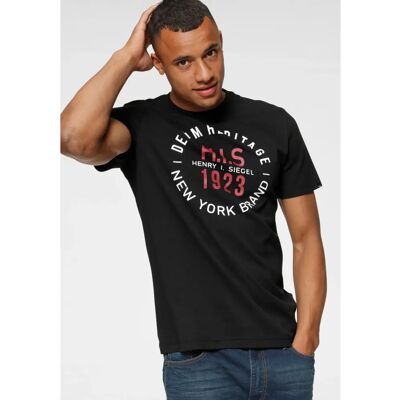 H.I.S Schwarzes Slim Fit T-Shirt - Casual H.I.S Schwarzes Slim Fit T-Shirt - Casual