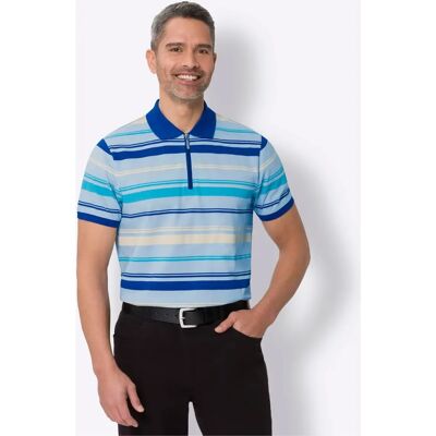 CLASSIC 48/50 Poloshirt - Gestreift, Blau, Mehrfarbig, Kurzarm CLASSIC 48/50 Poloshirt - Gestreift, Blau, Mehrfarbig, Kurzarm
