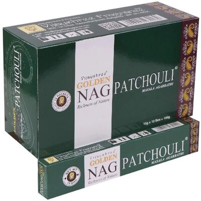 Zen Golden Nag Patchouli Bâtons d'Encens - Type de produit - Publicité Zen Golden Nag Patchouli Bâtons d'Encens - Type de produit - Publicité