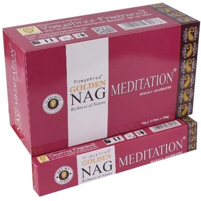 Encens Méditation Golden Nag - Incense - Publicité Encens Méditation Golden Nag - Incense - Publicité