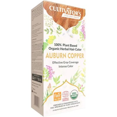Cultivator's Organic Copper Hair Dye - Natural Herbal Color for All Hair Types Cultivator's Organic Copper Hair Dye - Natural Herbal Color for All Hair Types