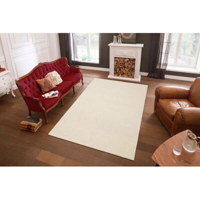 THEKO Janne Beige Wollteppich - Rug, Handgearbeitet, 200x290cm THEKO Janne Beige Wollteppich - Rug, Handgearbeitet, 200x290cm