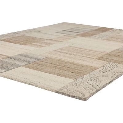 Theko Lola Wollteppich - Patchwork Design - 160x230cm - Indoor Theko Lola Wollteppich - Patchwork Design - 160x230cm - Indoor