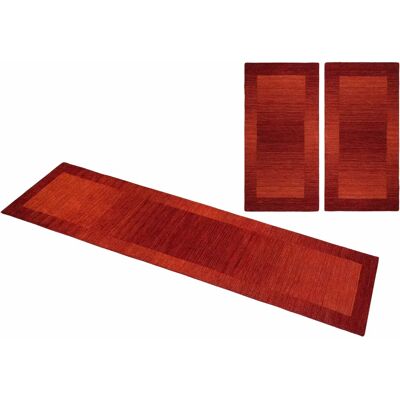 THEKO Gabbeh Super Wollteppich U-Form 3-teilig - Bettumrandung THEKO Gabbeh Super Wollteppich U-Form 3-teilig - Bettumrandung