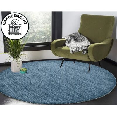 THEKO - Gabbeh Uni, Handweb Teppich - Ø190cm - 14mm - Rug THEKO - Gabbeh Uni, Handweb Teppich - Ø190cm - 14mm - Rug