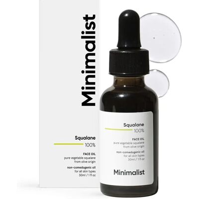 Minimalist Squalane 100% Face Oil - Lightweight Moisturiser for All Skin Types Minimalist Squalane 100% Face Oil - Lightweight Moisturiser for All Skin Types