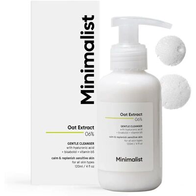 Minimalist Oat Extract 6% Gentle Face Cleanser - 120ml Minimalist Oat Extract 6% Gentle Face Cleanser - 120ml