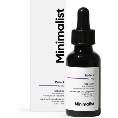 Minimalist Retinol 0.6% Face Serum - Anti-Aging, All Skin Types Minimalist Retinol 0.6% Face Serum - Anti-Aging, All Skin Types
