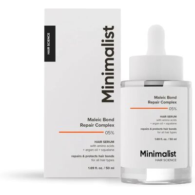 Minimalist Maleic Bond Repair Complex 5% Hair Serum - Repair and Strengthen Damaged Hair Minimalist Maleic Bond Repair Complex 5% Hair Serum - Repair and Strengthen Damaged Hair