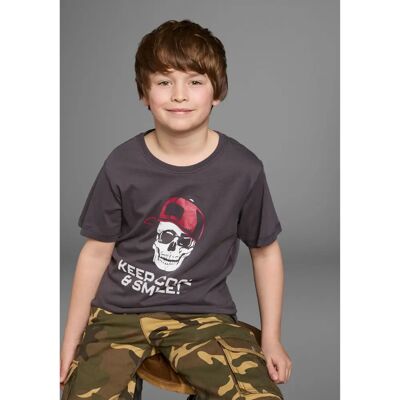 KIDSWORLD Grau Modell 164/170 Kurze Ärmel Basic T-Shirt KIDSWORLD Grau Modell 164/170 Kurze Ärmel Basic T-Shirt