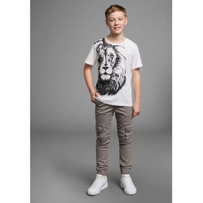 KIDSWORLD Baumwoll-Jersey Kurzarm T-Shirt - Lässiger Stil KIDSWORLD Baumwoll-Jersey Kurzarm T-Shirt - Lässiger Stil