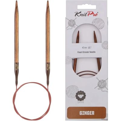 KnitPro Ginger Birk 40cm 4.50mm - Knitting Needles KnitPro Ginger Birk 40cm 4.50mm - Knitting Needles