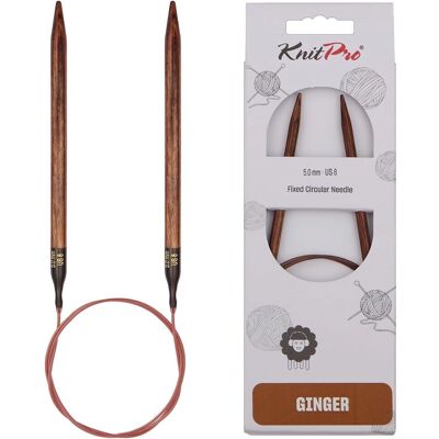 KnitPro Ginger Birk 40cm 5.00mm - knitting needles KnitPro Ginger Birk 40cm 5.00mm - knitting needles