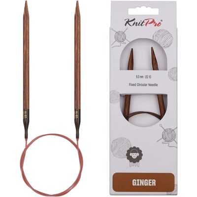 KnitPro Ginger Buka 60cm 6mm KnitPro Ginger Buka 60cm 6mm