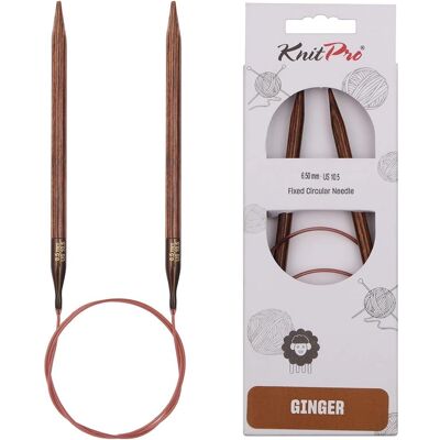 KnitPro Ginger Circular Knitting Needles 6,5mm/80cm KnitPro Ginger Circular Knitting Needles 6,5mm/80cm