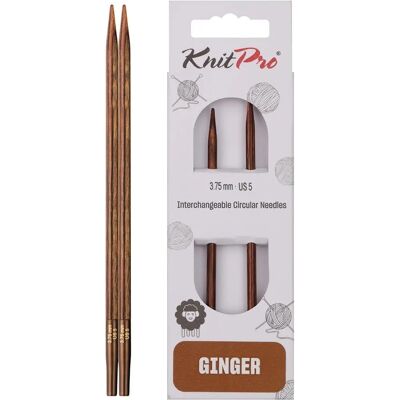 KnitPro Ginger - Birch - 10cm - Interchangeable needle KnitPro Ginger - Birch - 10cm - Interchangeable needle