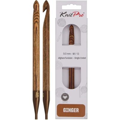 KnitPro Ginger Aguja de ganchillo tunecino de madera - 31271 KnitPro Ginger Aguja de ganchillo tunecino de madera - 31271