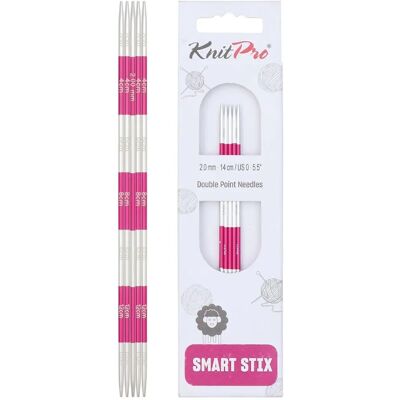 KnitPro SmartStix 14cm Pink 2mm Nadeln - Stricknadeln KnitPro SmartStix 14cm Pink 2mm Nadeln - Stricknadeln