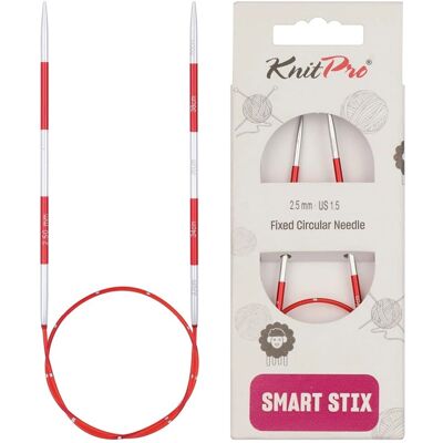 KnitPro SmartStix Knitting Needle - Aluminium 40cm Red 2.50mm KnitPro SmartStix Knitting Needle - Aluminium 40cm Red 2.50mm