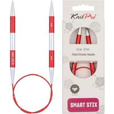 KnitPro SmartStix Rundpinde 40cm Aluminium Rot KnitPro SmartStix Rundpinde 40cm Aluminium Rot