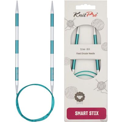 KnitPro SmartStix agulhas circulares 80cm 5mm - Agulhas de tricô KnitPro SmartStix agulhas circulares 80cm 5mm - Agulhas de tricô