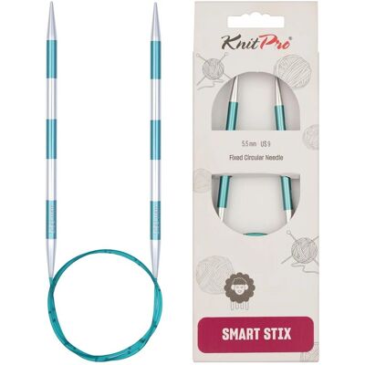 Aiguille à tricoter en aluminium KnitPro SmartStix - 80cm - Vert - 5,50mm Aiguille à tricoter en aluminium KnitPro SmartStix - 80cm - Vert - 5,50mm