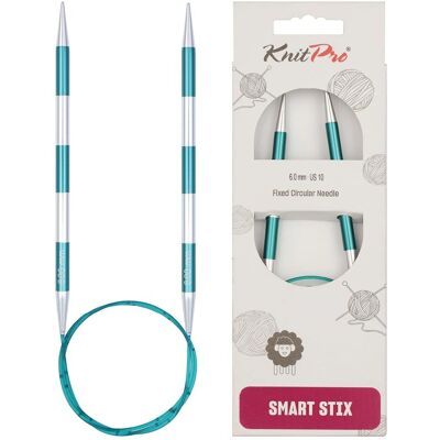 Agulha Circular Fixa KnitPro SmartStix - 80cm, 6mm - Agulhas de Tricô Agulha Circular Fixa KnitPro SmartStix - 80cm, 6mm - Agulhas de Tricô