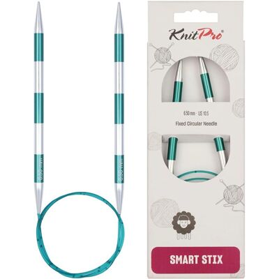 KnitPro SmartStix okrągłe druty aluminiowe 80cm Zielony 6,50mm KnitPro SmartStix okrągłe druty aluminiowe 80cm Zielony 6,50mm
