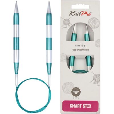 KnitPro SmartStix Aluminiowe 80cm Zielone 10,00mm - Druty do dzianiny KnitPro SmartStix Aluminiowe 80cm Zielone 10,00mm - Druty do dzianiny