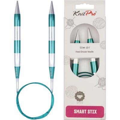 KnitPro SmartStix Aluminiowa druty okrągłe - 80cm Zielone - 12,00mm KnitPro SmartStix Aluminiowa druty okrągłe - 80cm Zielone - 12,00mm