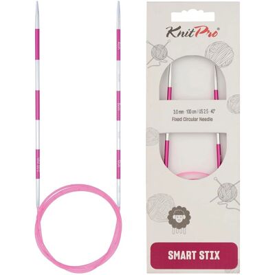 Aiguille à tricoter circulaire fixe KnitPro SmartStix - 100cm x 3mm Aiguille à tricoter circulaire fixe KnitPro SmartStix - 100cm x 3mm