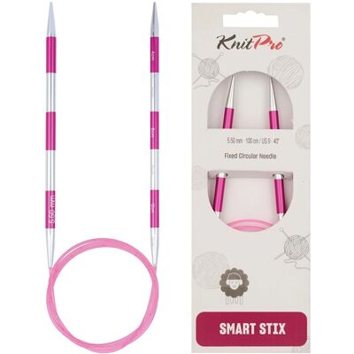 KnitPro Pink SmartStix 100cm Aluminum Circular Needles - Knitting Tool KnitPro Pink SmartStix 100cm Aluminum Circular Needles - Knitting Tool