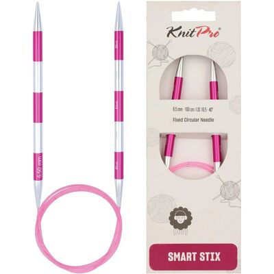 KnitPro SmartStix Aluminium 100cm Pink 6,50mm - Knitting Needle KnitPro SmartStix Aluminium 100cm Pink 6,50mm - Knitting Needle