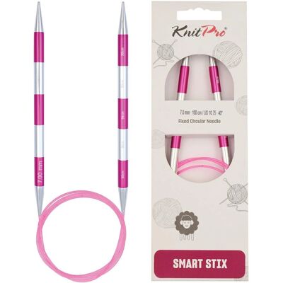 KnitPro SmartStix Circular Knitting Needles - 100cm Pink - Knitting Needle KnitPro SmartStix Circular Knitting Needles - 100cm Pink - Knitting Needle