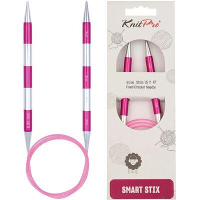 Aiguille à tricoter circulaire fixe Knit Pro - 100cm - 8mm Aiguille à tricoter circulaire fixe Knit Pro - 100cm - 8mm