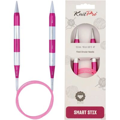 Aiguille à tricoter en aluminium KnitPro SmartStix Rose 10,00mm - Aiguilles à tricoter Aiguille à tricoter en aluminium KnitPro SmartStix Rose 10,00mm - Aiguilles à tricoter
