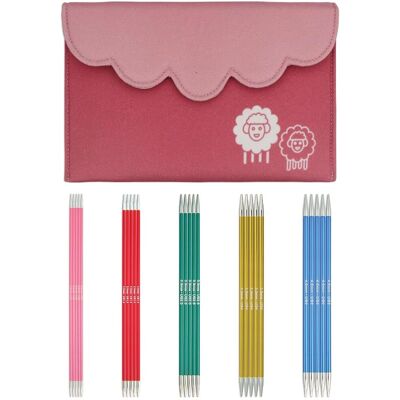 Agujas de Tricotar Zing de Dobra Ponta 15cm - Kit de Início Agujas de Tricotar Zing de Dobra Ponta 15cm - Kit de Início