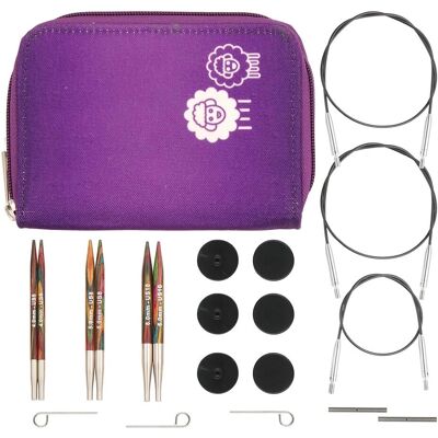 Conjunto de agulhas circulares intercambiáveis KnitPro Symfonie Conjunto de agulhas circulares intercambiáveis KnitPro Symfonie