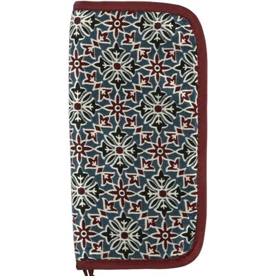 Lantern Moon Double-pointed Ajrak Needle Case Lantern Moon Double-pointed Ajrak Needle Case