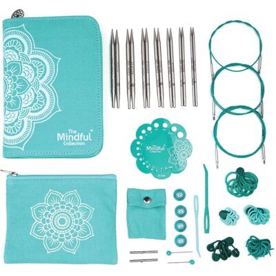 Knitpro die achtsame Kollektion Stricknadel-Set kreisförmig austauschbar - Strickset Knitpro die achtsame Kollektion Stricknadel-Set kreisförmig austauschbar - Strickset
