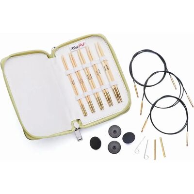 Knitpro Bambus nåleset - 5 par 3,00-5,00mm - Stickningstillbehör Knitpro Bambus nåleset - 5 par 3,00-5,00mm - Stickningstillbehör