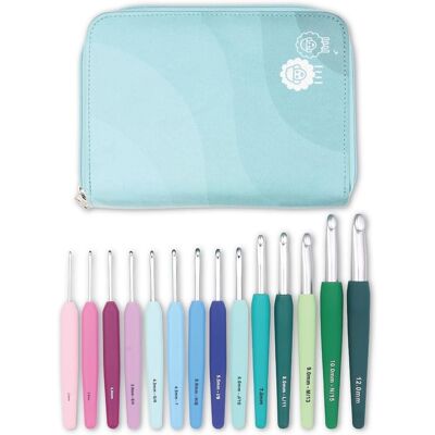 Knitpro Waves Häkelnadeln Set 14 Stück Großes Geschenkset Größen 2 – 12mm - Häkelnadeln Set Knitpro Waves Häkelnadeln Set 14 Stück Großes Geschenkset Größen 2 – 12mm - Häkelnadeln Set